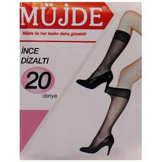 Müjde Diz Altı Çorap Siyah