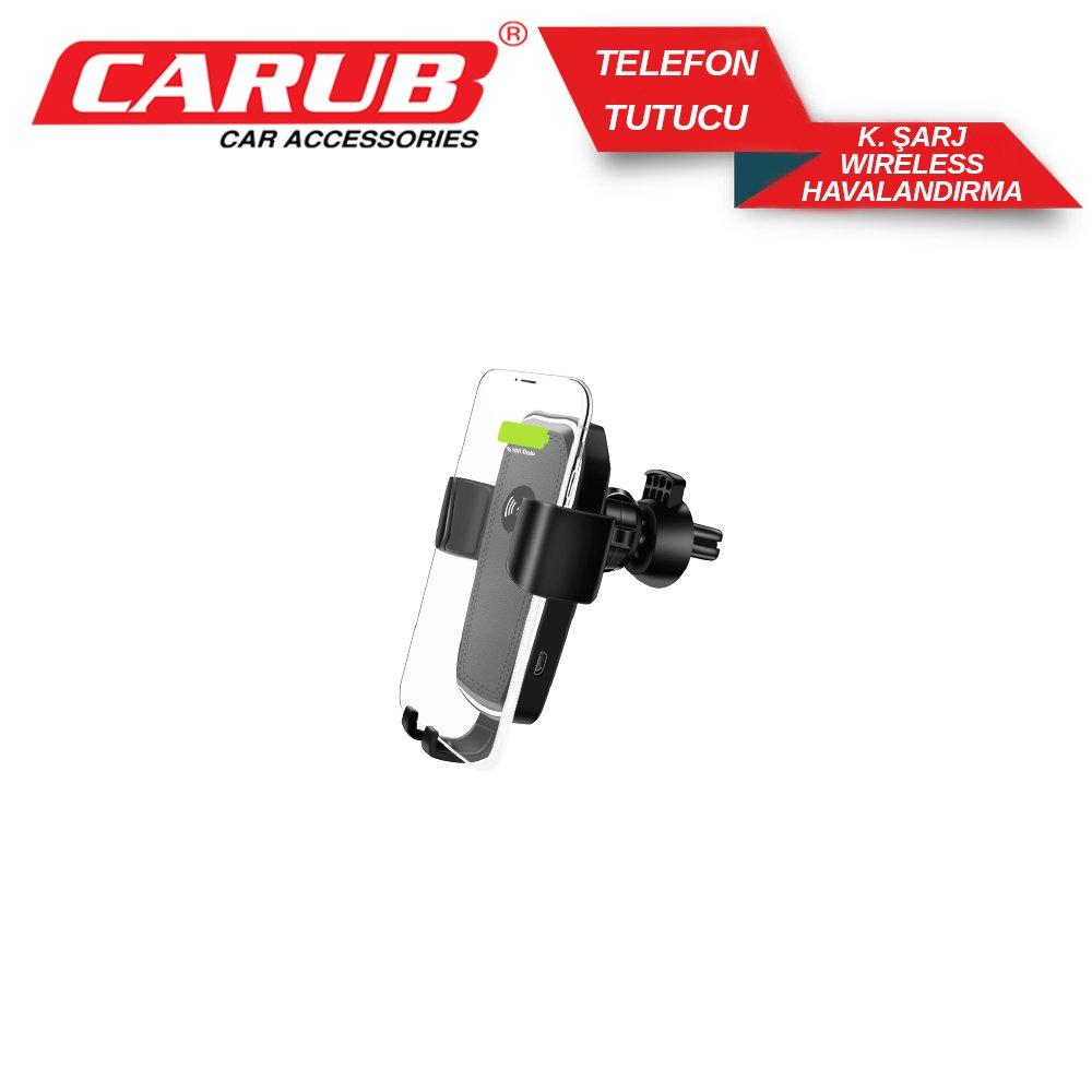 Carub Telefon Tutucu Kablosuz Şarjlı