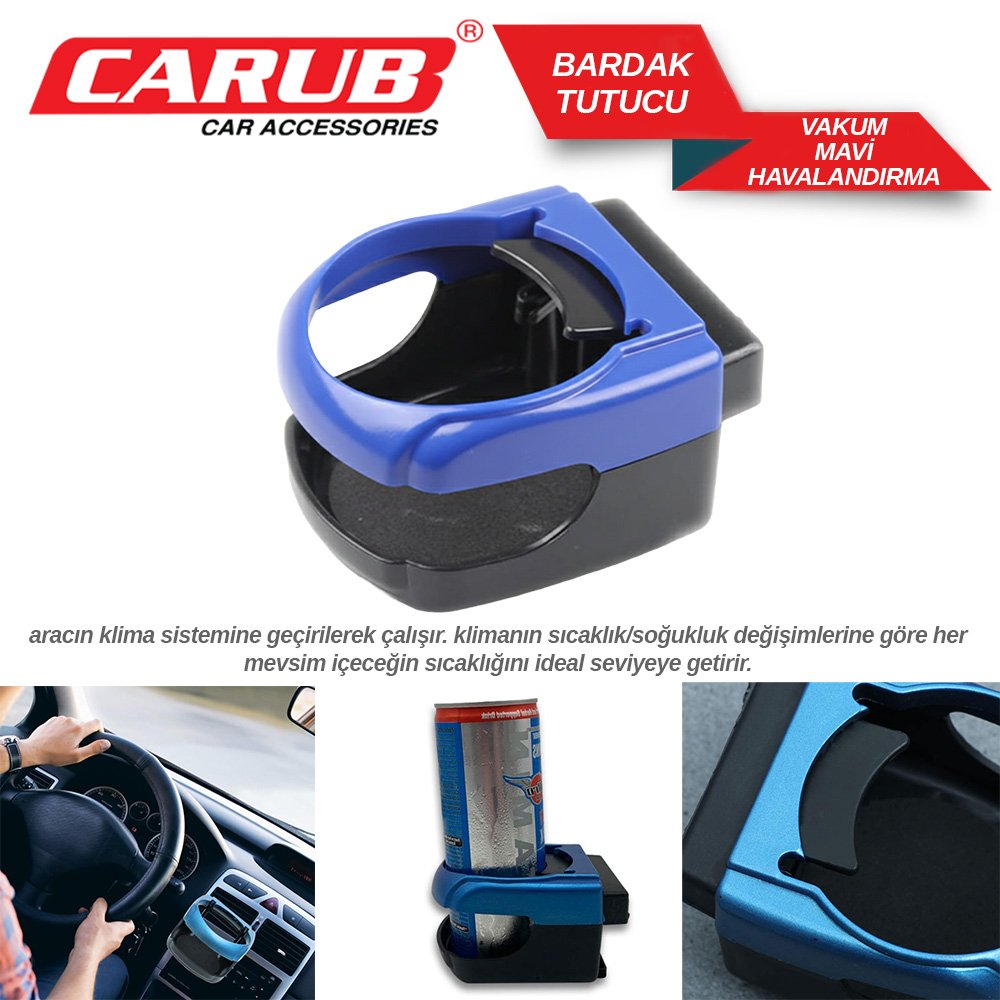 Carub Havalandırma bardaklık Eko Mavi